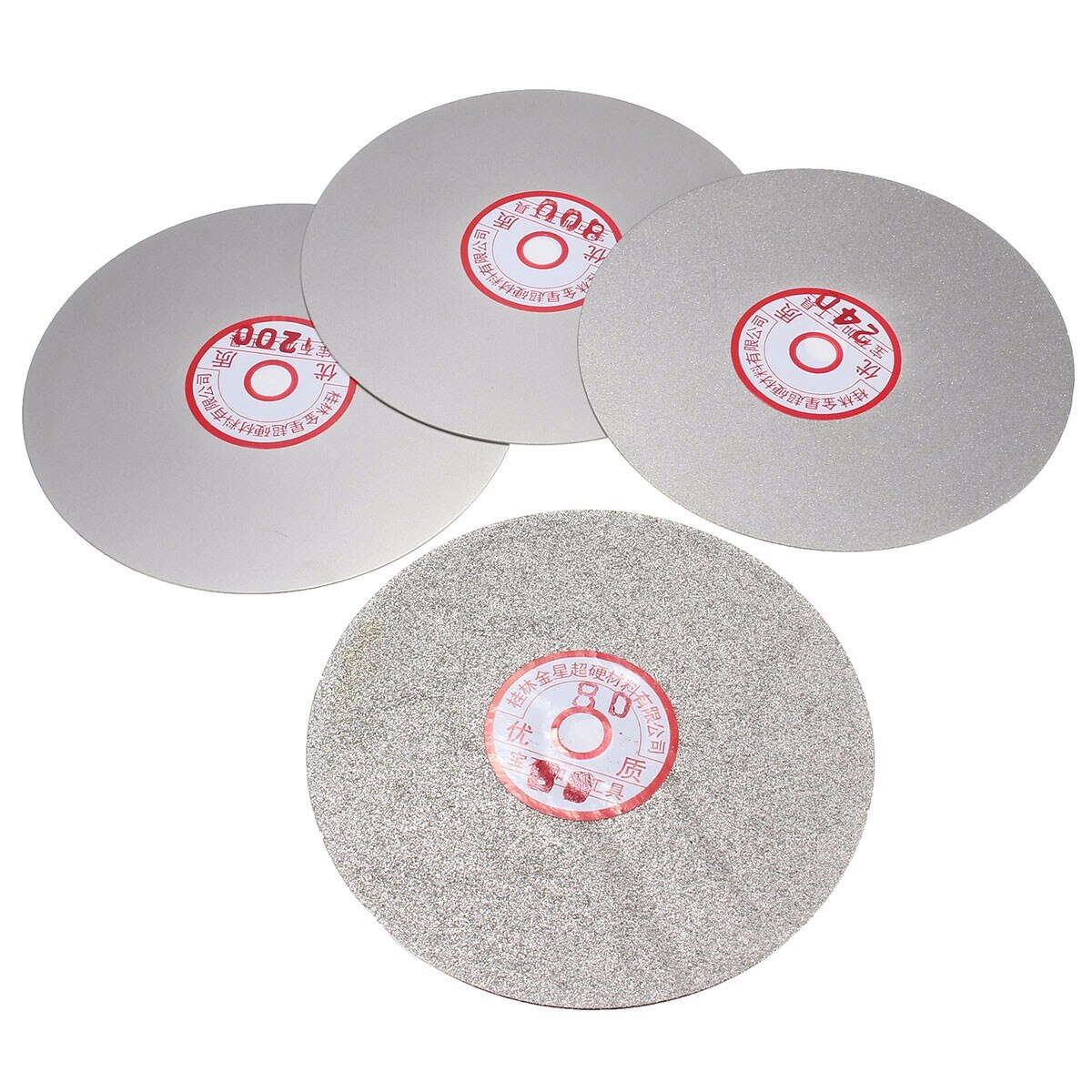 4 Stuks 6 &quot;Diamantslijperij Schijf 600/800/1200/3000 Grit Platte Lap Parallel Slijpschijf Lappen Slijpen disc Tool Polijsten Ronden