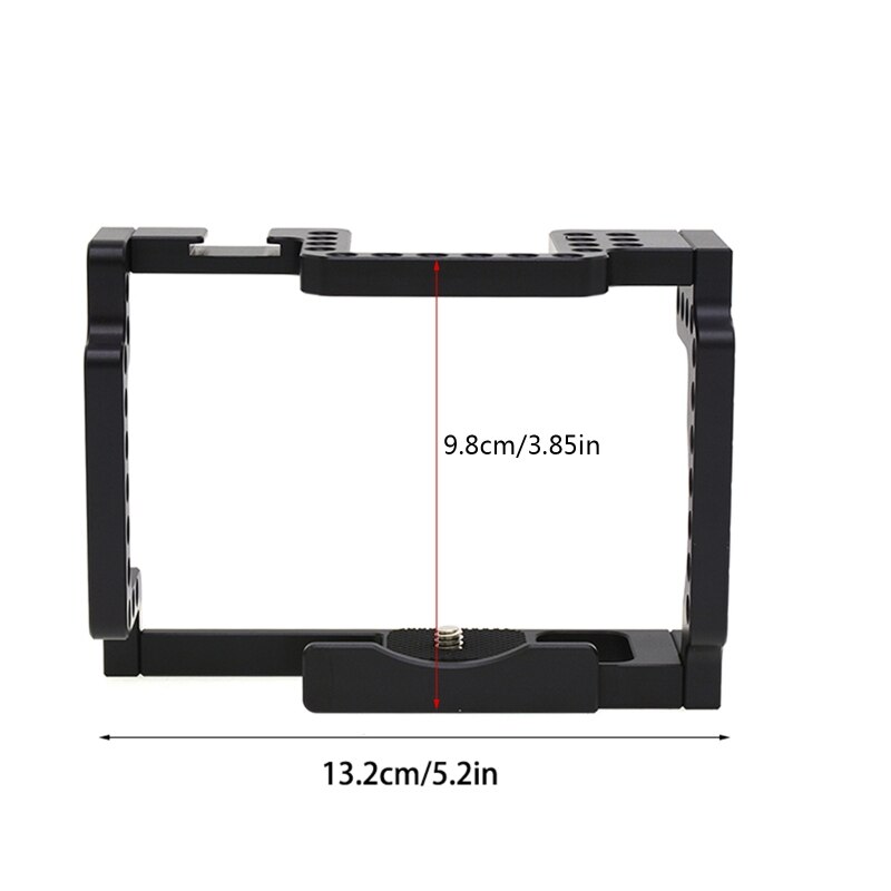 Gabbia fotocamera per Canon- EOS M50 CNC Caso DLSR Fredda Shoe Mount di Espansione Della Copertura