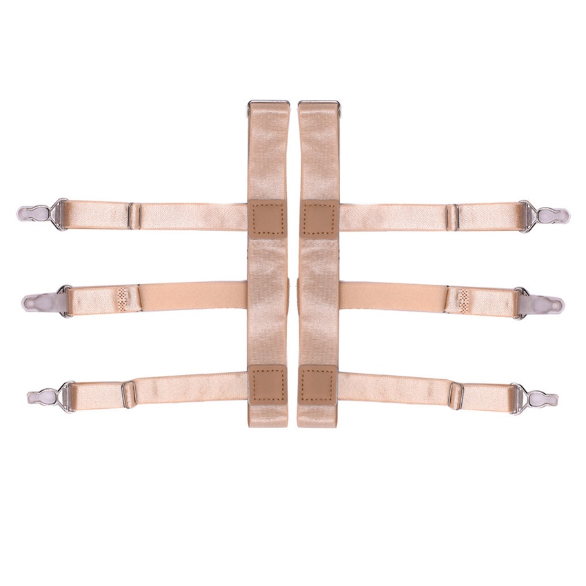 Shirt Stays Holder Gentleman Leg Suspenders Man's Shirt Braces Elastic Uniform Business strap Shirt Garters 1pair MR11138