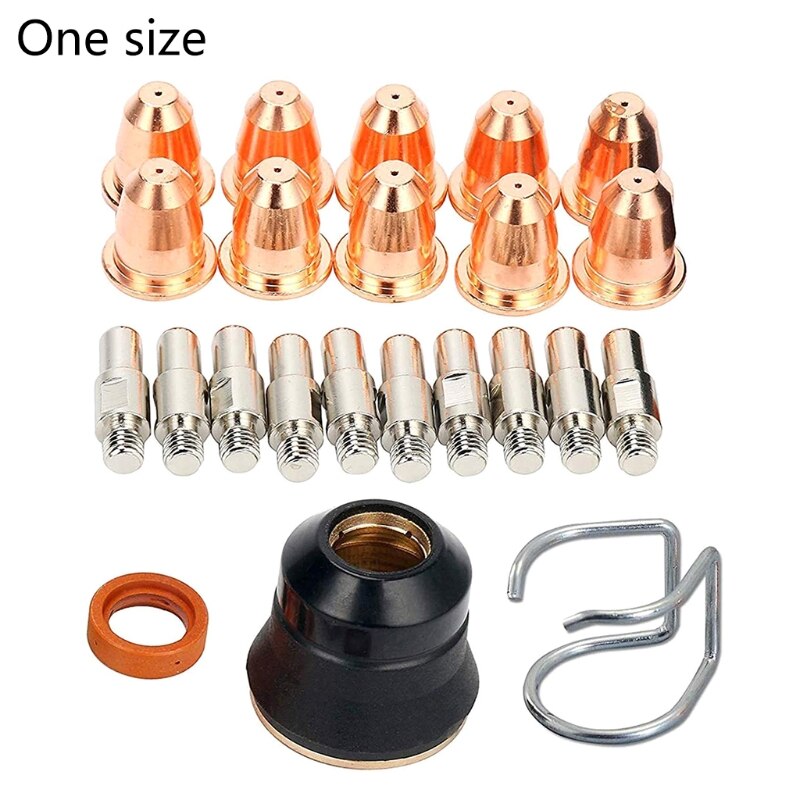 23pcs Plasma Cutter Torch S45 Accessory Kit PR0010 Electrodes PD0116-08 Nozzle R9JC