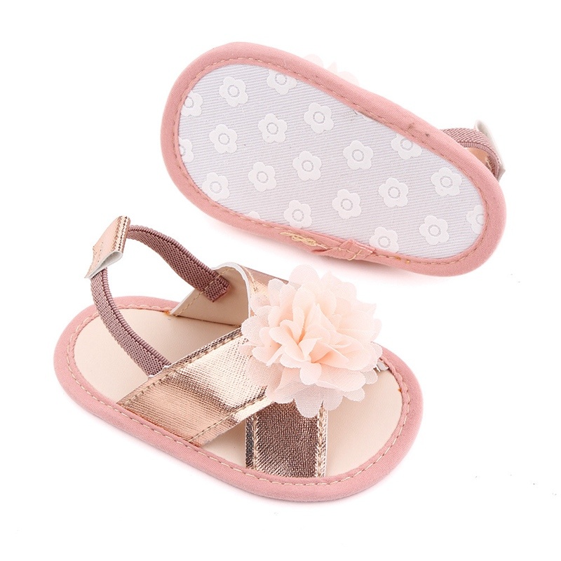 Sommer Baby Mädchen Sandalen Prewalker neugeboren Kind PU Leder Blume Kleinkind Neugeborenen Prinzessin Weiche Sohlen Anti-Unterhose lässig Baby schuhe