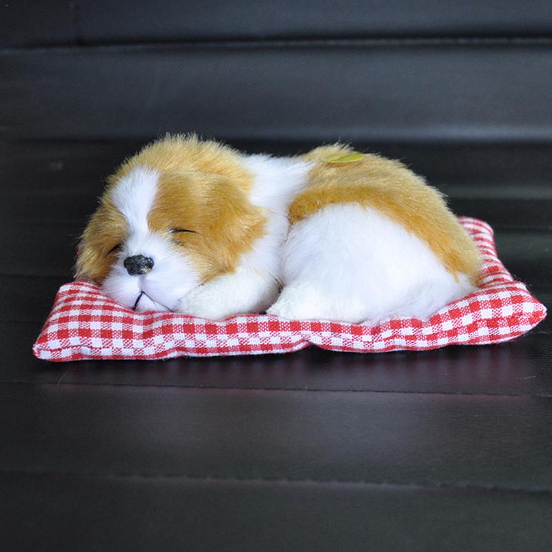 Kleine Simulatie Loensen Slapen Hond Met Geluid Mooie Dieren Knuffels Decoraties Voor Kinderen