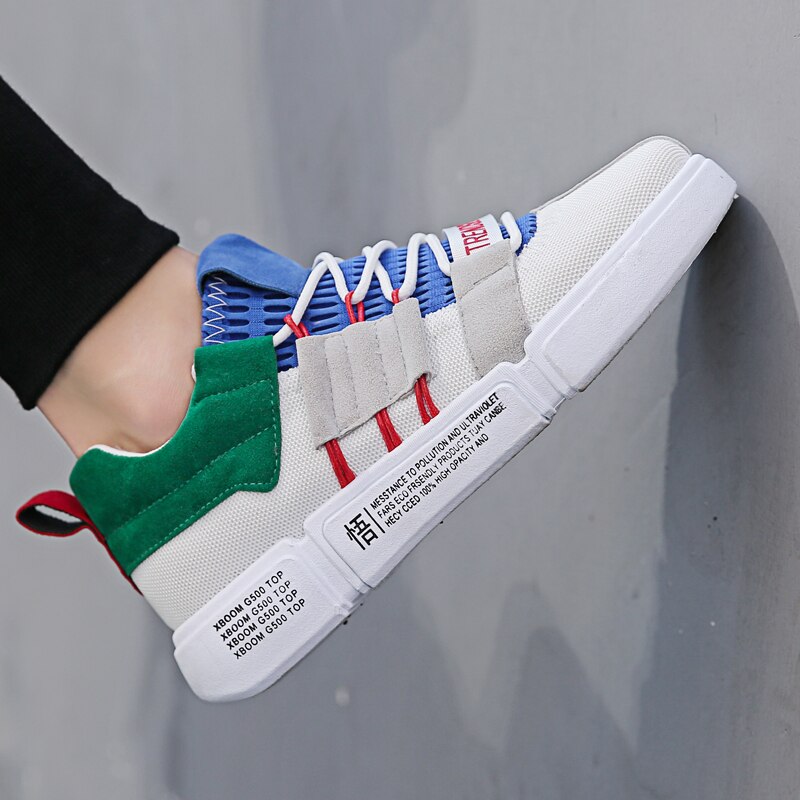 7 farver løbesko mænd blandede farver sneakers mand patchwork sportssko ungdom klassisk trend jogging fodtøj zapatillas