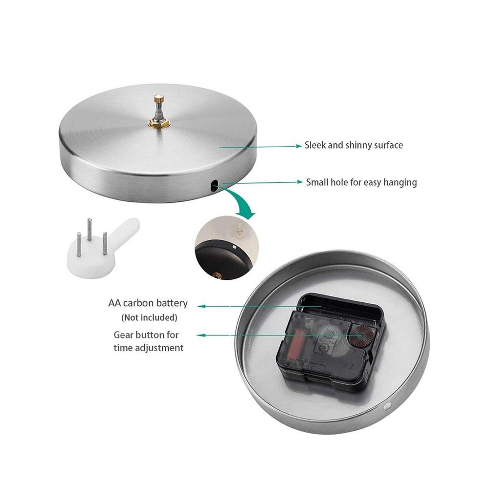 Large Wall Clock Movement Mechanism Clockwork with Clock Hand Needle for DIY 3D Mirror Wall Clock Replacement Accessories Parts