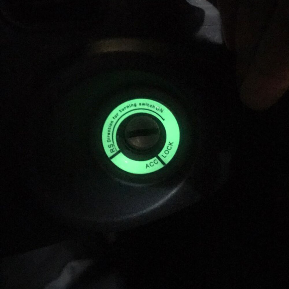 Luminous Car Key Ring Sticker Ignition Switch Cover for Subaru Forester peugeot 3008 4008 LADA XRAY Alfa Romeo Stelvio