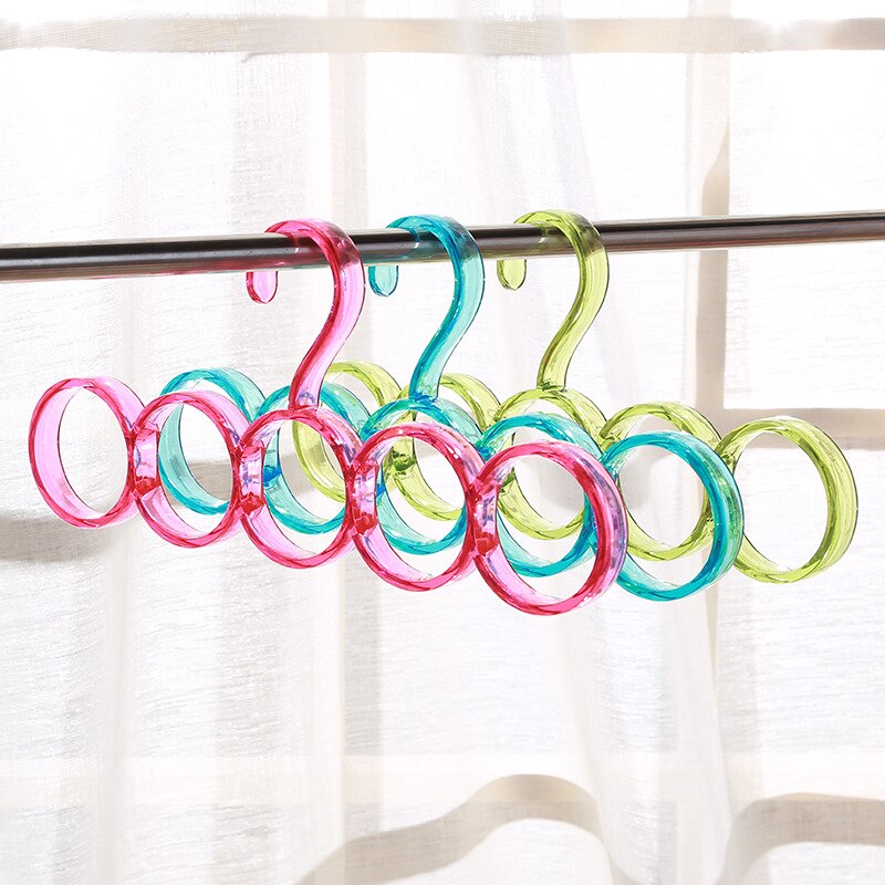 5 Ring Rack Hook Shawl Scarf Hanger Belt Tie Display Hanger for Scarves Ties Wraps Shawls Storage Hanger Organizer Holder