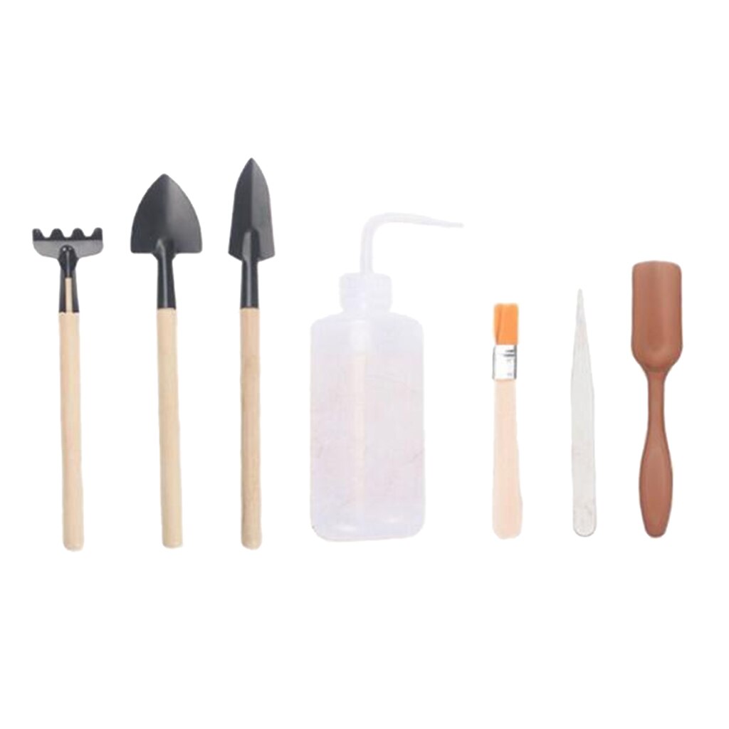 7/12/16 Pcs Mini Garden Transplanting Tools set, Gardening Hand Tools for Bonsai: Set of 7