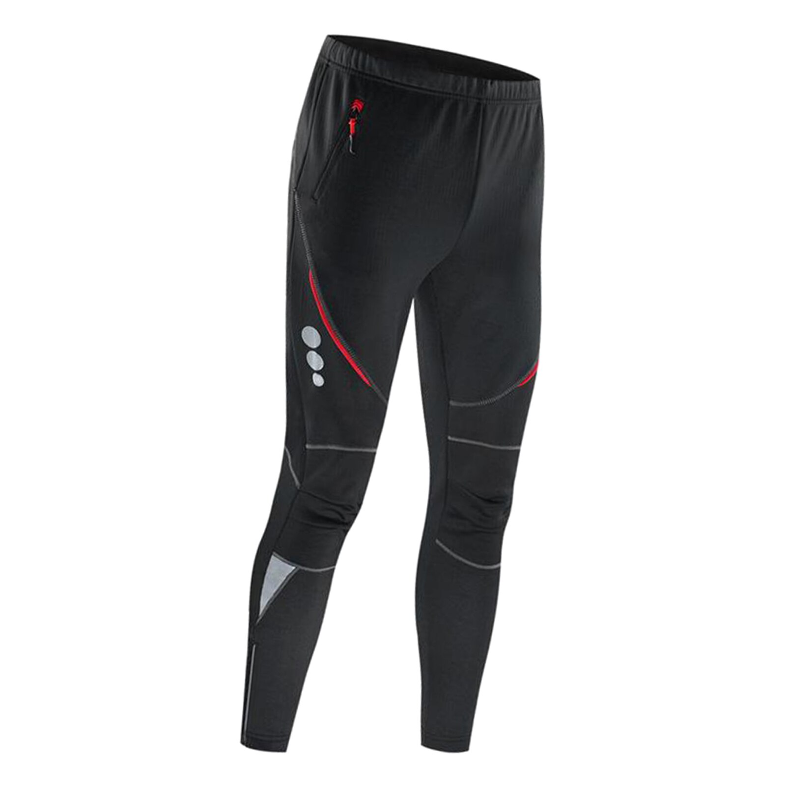 Men's Fleece Thermal Cycling Pants Padded Bike Bicycle Outdoor Sports Tights