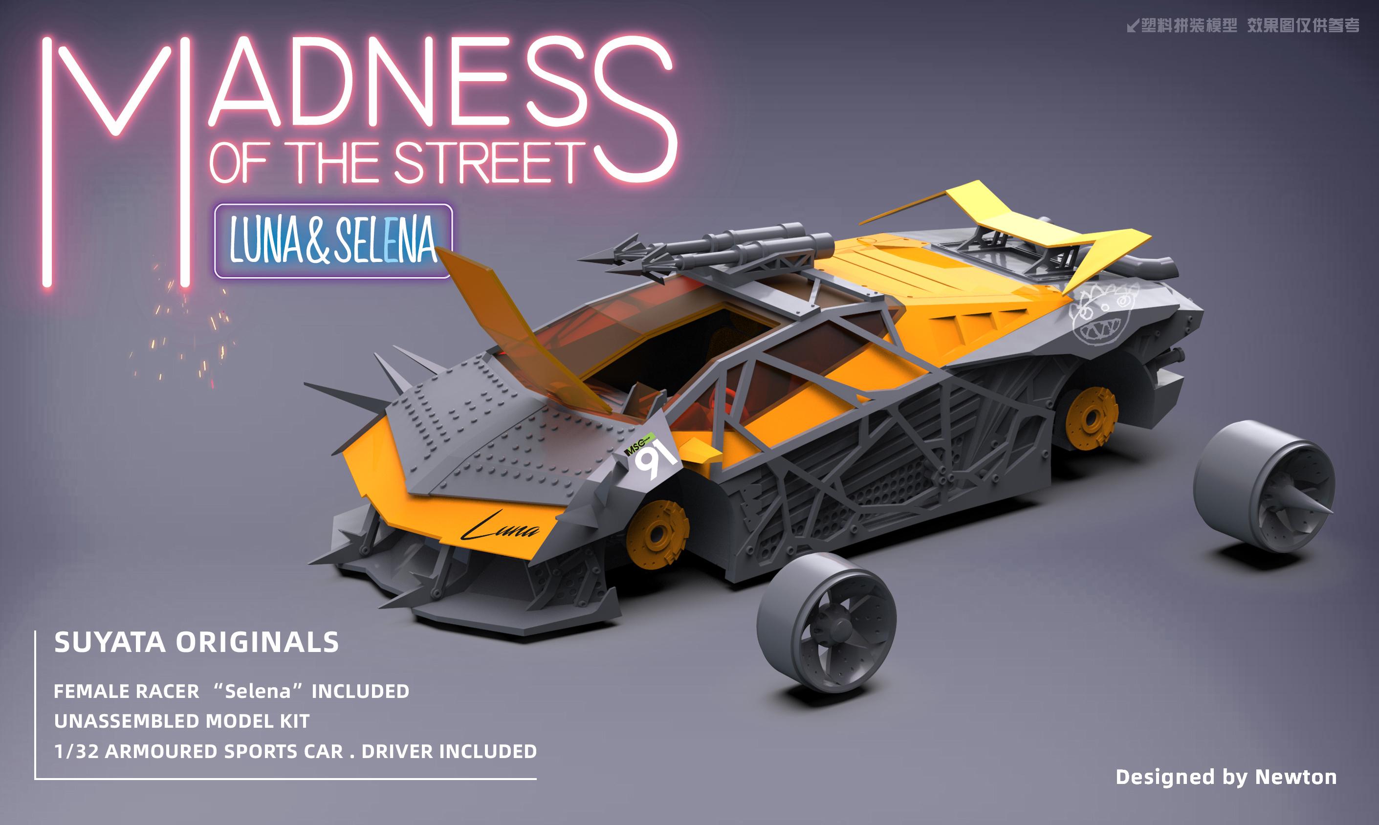 Suyata MS-001 1/32 MADNESS OF THE STREET - LUNA &amp; SELENA Car model