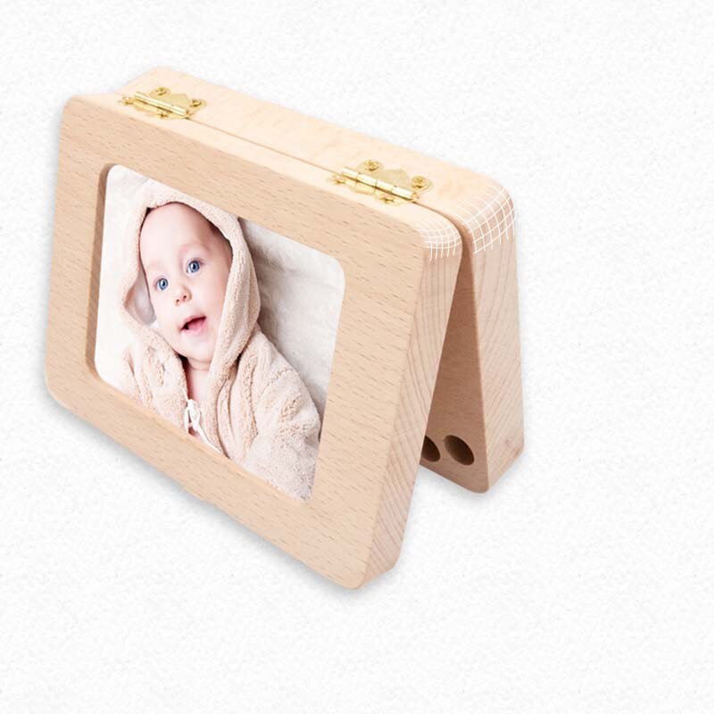 Boîte à dents en bois pour bébé, garçon et fille, organisateur de stockage de dents de lait, collecte de dents, cheveux fœtus, boîte à déquois pour enfants, souvenir: Default Title