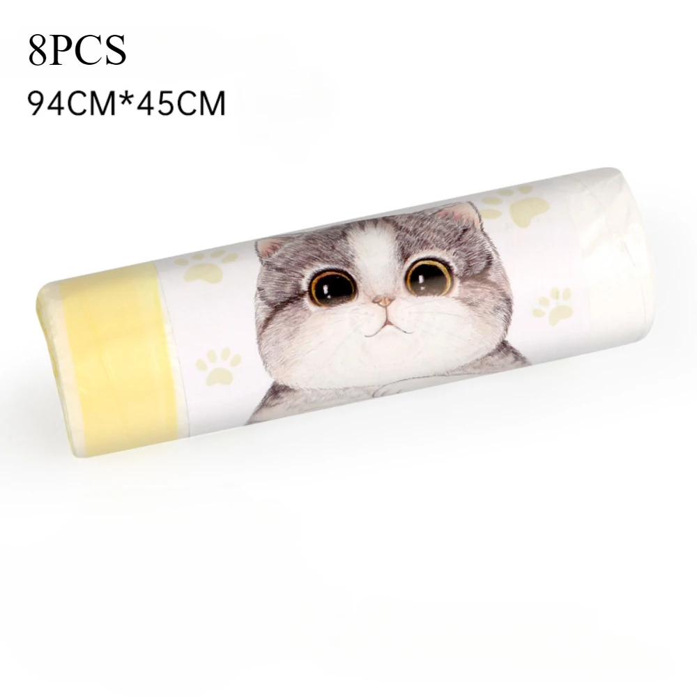 Thickened Cat Litter Bags Box Liners Disposable Drawstring Type Automatic Closing Sealed Can Bear 10KG Pet Supplies: Light Grey