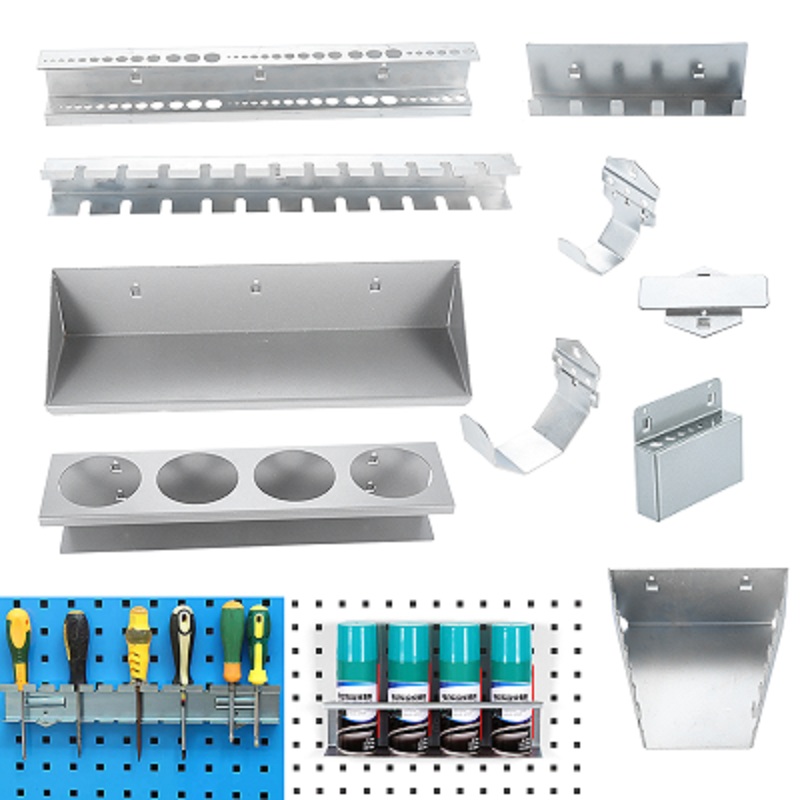 DRELD Strumento Gancio per appendere Espositore in metallo Negozio in metallo Buoni ganci per scaffali Strumento per piastra con foro quadrato Strumenti per la conservazione della cucina domestica