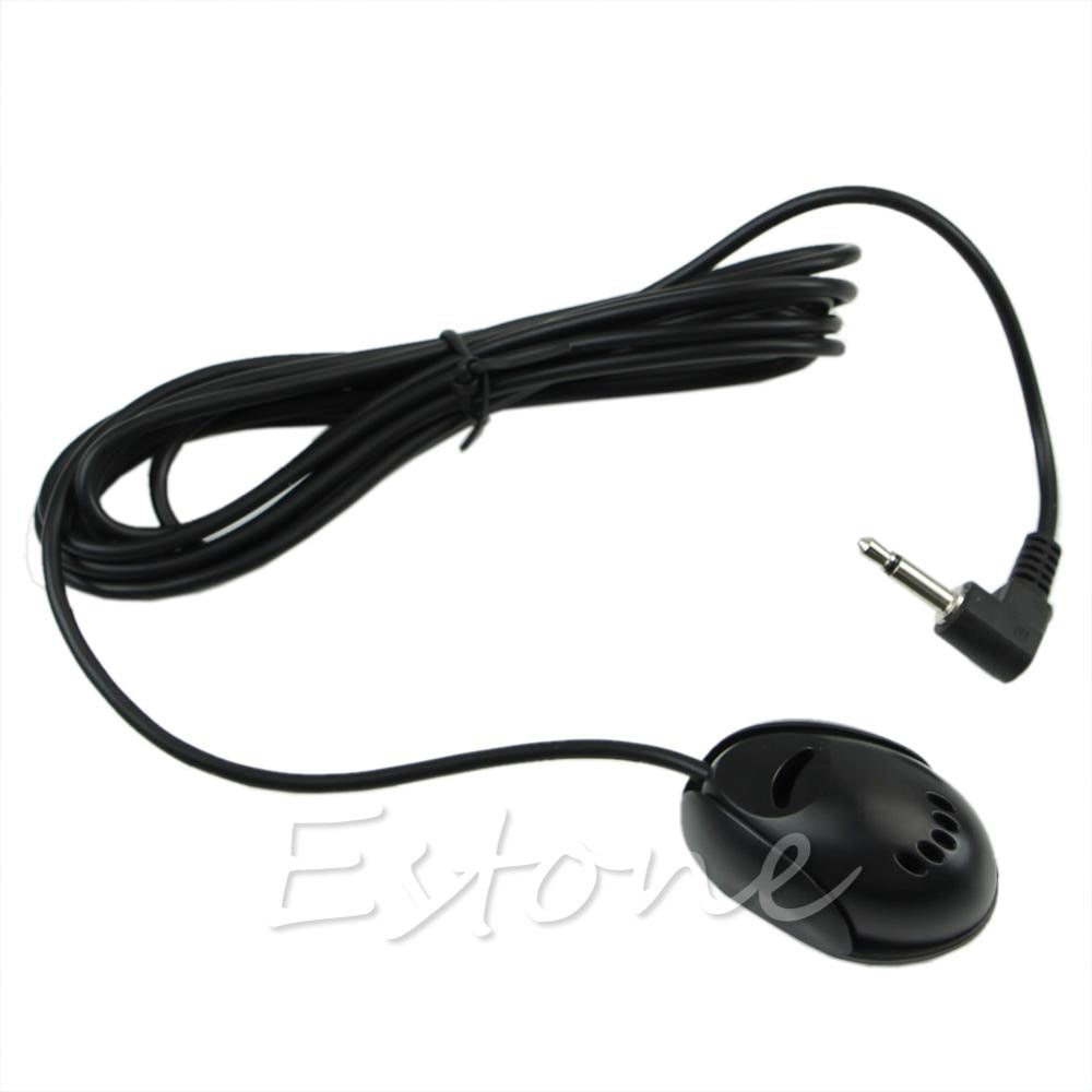 Portable 3.5mm Audio External Microphone For PC Notebook Laptop Car Radio DVD