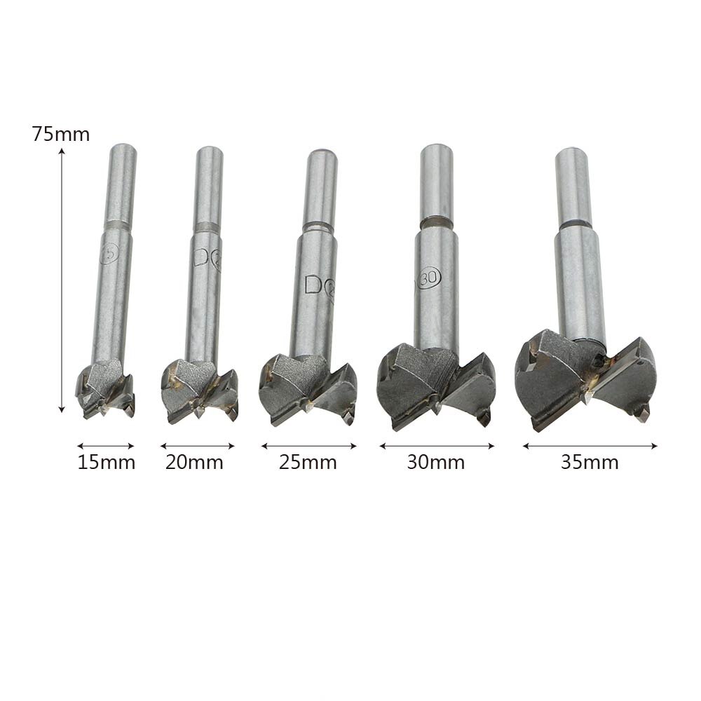 Drilling Pilot Holes Drill Bit Wood Drilling 15/20/25/30/35MM Hinge Boring Woodworking Hole Saw Cutter Woodworking Hole Opener