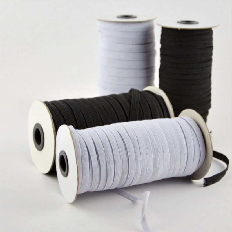 Zwart en Wit Nylon elastische bands elastische riem voor kledingstuk broek naaien accessoires DIY