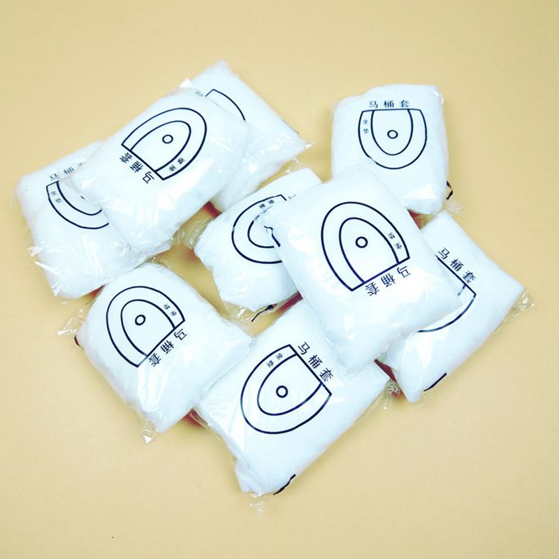 10 stk engangs ikke-vevd stoffmasse toalett setetrekk reise hotell biologisk nedbrytbart sanitær sikker leie til gravide kvinner bruk