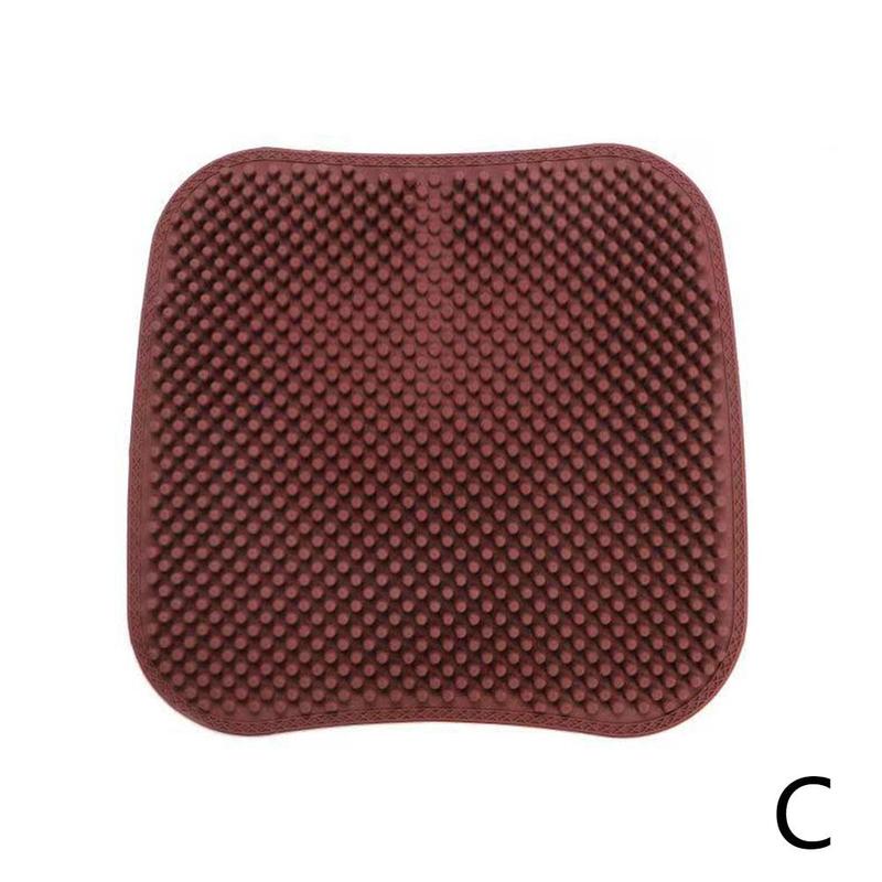 Cojín de Gel para asiento de coche, soporte Lumbar de masaje para cuello, pieza de ventilación fresca, almohada para el dolor del coche, reposacabezas, accesorio Re S3F8: C