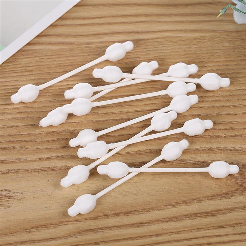 110pcs Disposable Swab Double-Headed Cotton Bud Portable Q-Tips Cleaning Sticks Multi-Use Cotton Swab For Home Baby Travel