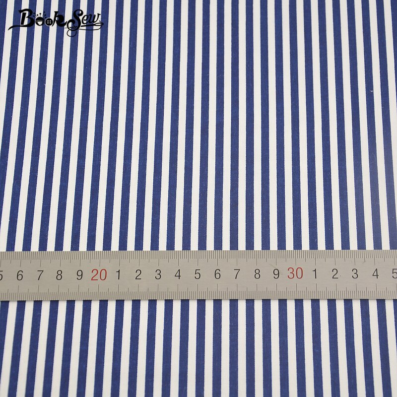 Boekenweef 100%  katoenen keperstof naaimateriaal diy quilten blauwe streep ankara stof telas patchwork algodon tissu