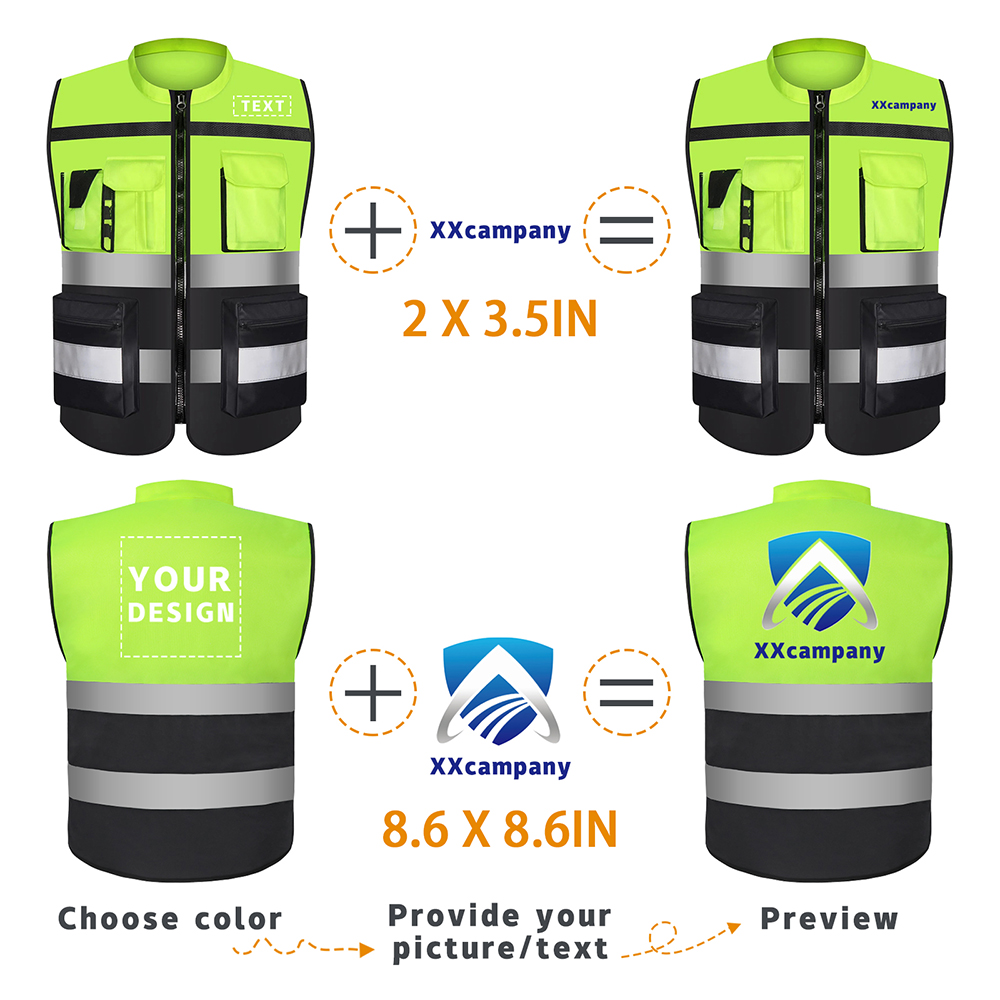 Gilet de sécurité réfléchissant haute visibilité, vêtements de travail réfléchissants pour travailleurs de la Construction et la circulation routière, vêtements de cyclisme pour moto