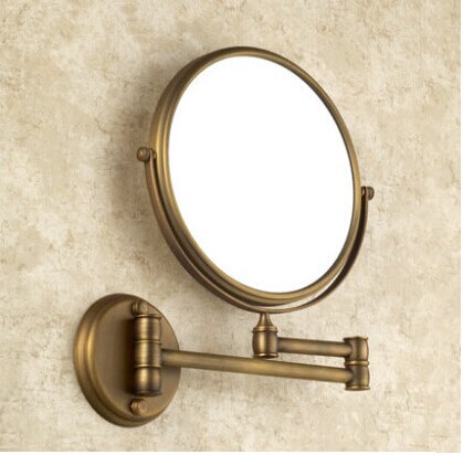 Espejo de maquillaje de pared de latón y Bronce Antiguo, 8 pulgadas, espejo de baño, Espejos de maquillaje decorativos antiguos