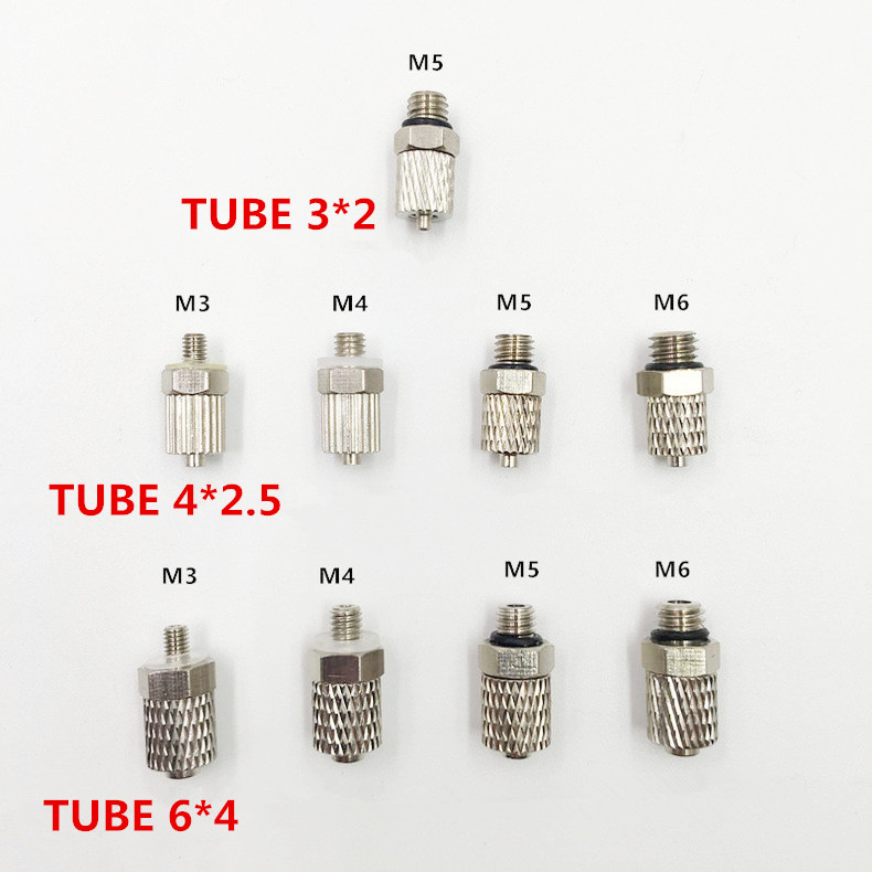 10 stk m5-4mm/m5-6mm/m3-4 mmm /m6-6mm lige pneuma... – Vicedeal