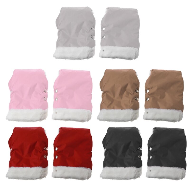 Winter Warm Baby Stroller Gloves Waterproof Pram Stroller Mitten Pram Hand Muff R7RB