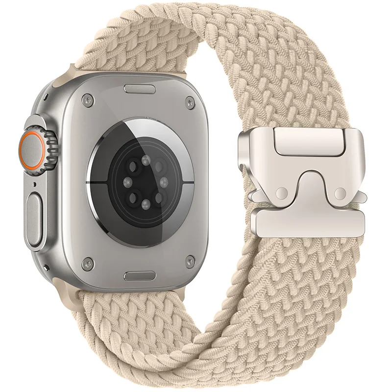 Correa trenzada Solo Loop para Apple watch Band 46mm 44mm 45mm 42mm 40mm 41mm Ultra 2 49mm Correa iwatch Series 10 9 8 7 6 SE 5 4