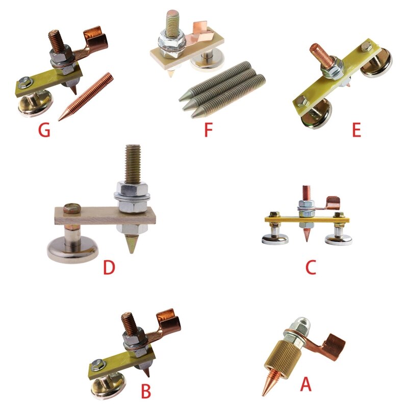 Sterk magnetisk jordklemmekontakt med ledende stangbolt til sveising  m0xd