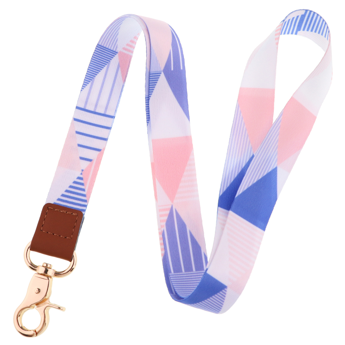 Minimalism Lanyard Colorful Print Neck Strap for key ID Card Cellphone Straps Badge Holder DIY Hanging Rope Neckband Accessories: Red / Pink