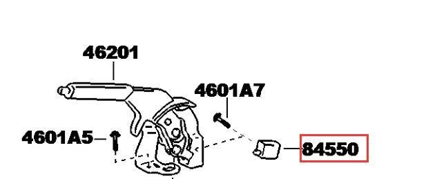 Parking brake handle assembly for FAW V5 OEM:84550-30080-00