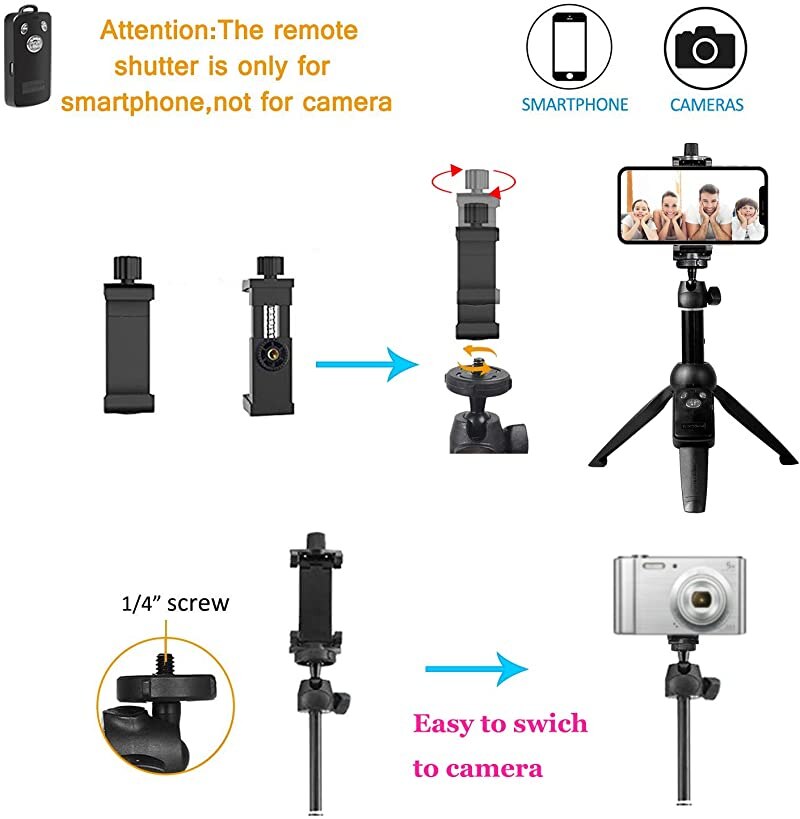 Geschikt Voor Iphone Android Bluetooth Zelfontspanner Selfie Stok Met Statief Plastic Lichtmetalen Self Timer Stick Voor Smartphone Huawei