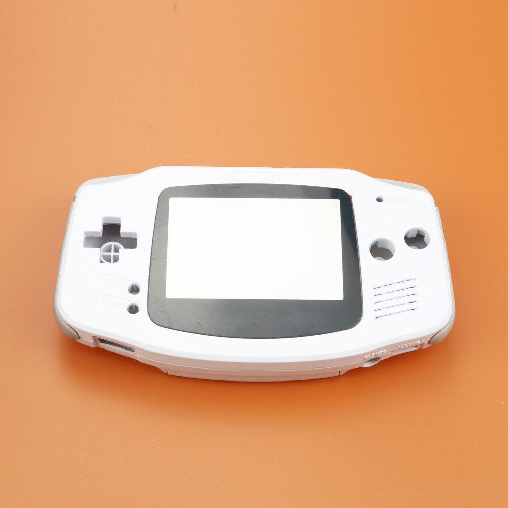 Full set housing shell cover case w/conductive rubber pad buttons+Screen Lens Protector for GameBoy Advance for GBA console: F