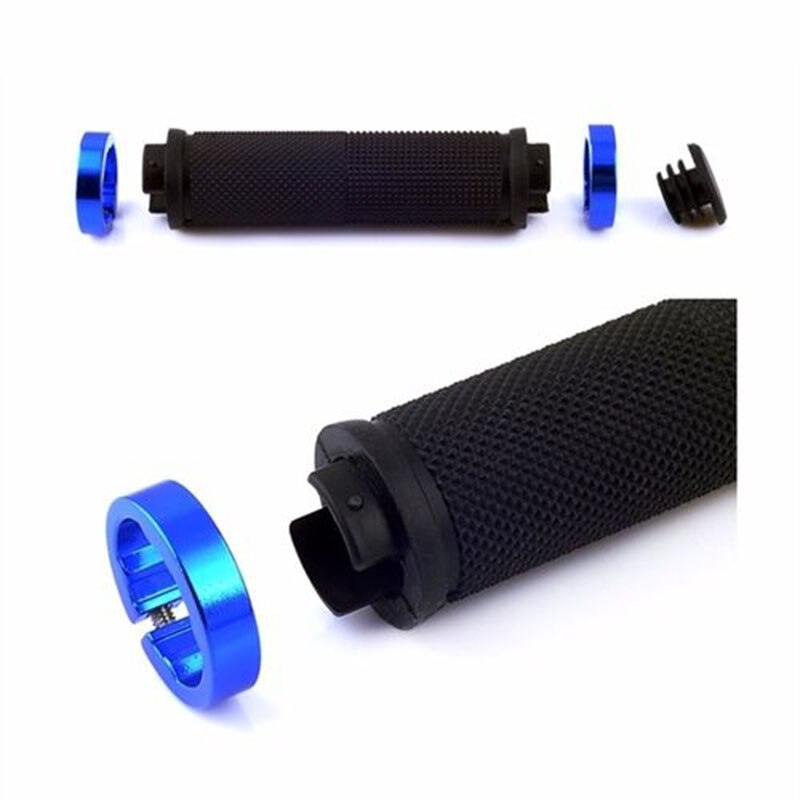 1 pair Road Cycling Handlebar Grips Anti-Skid Rubber Bicycle Grips Mountain Bike Lock On Bicycle Handlebars End Grips
