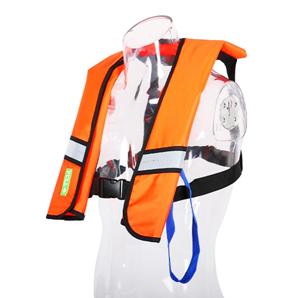 Handmatige/Automatische Opblaasbare Reddingsvest Adult Zwemvest Watersport Zwemmen Vissen Survival Jas Met Reflecterende Strip