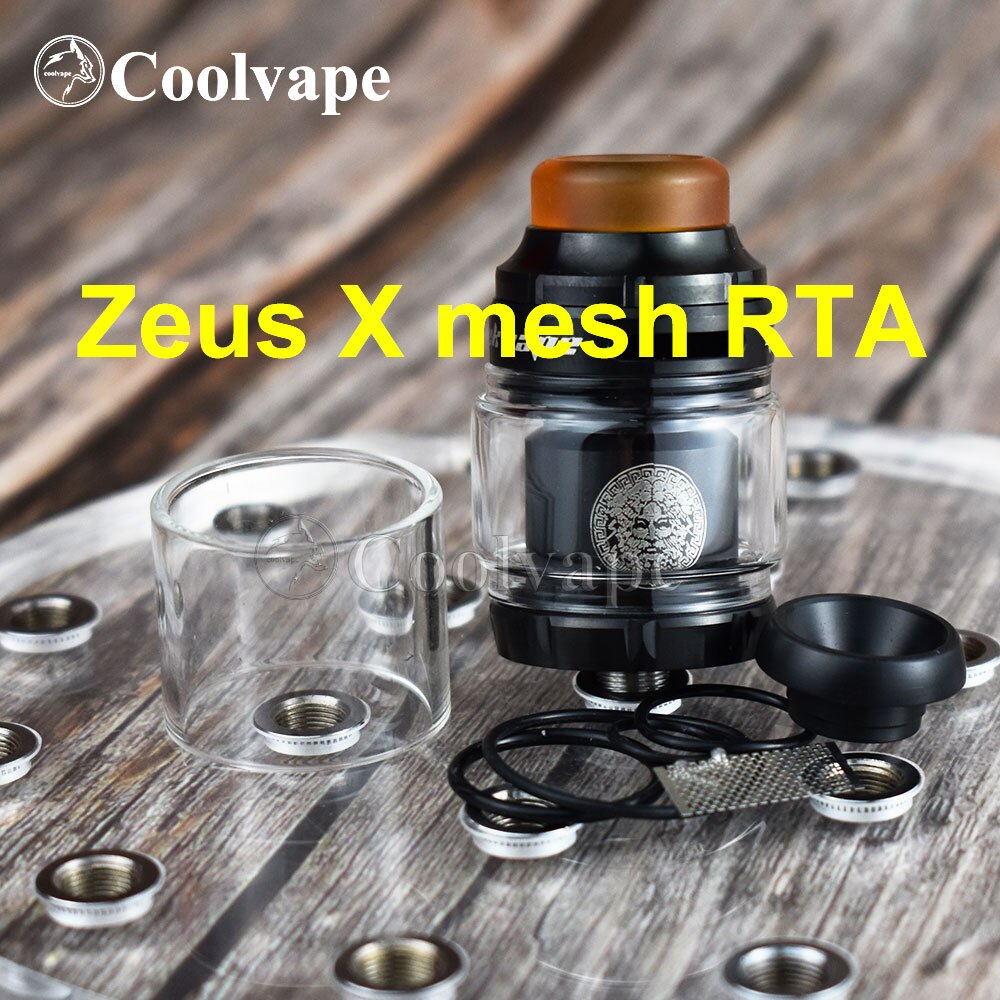 coolvape Zeus RTA Atomizer 3.5ml 4.5ml 510 thread vape tank with vaporizer rta rebuildable e cigatomizer vs Zeus X mesh RTA: M