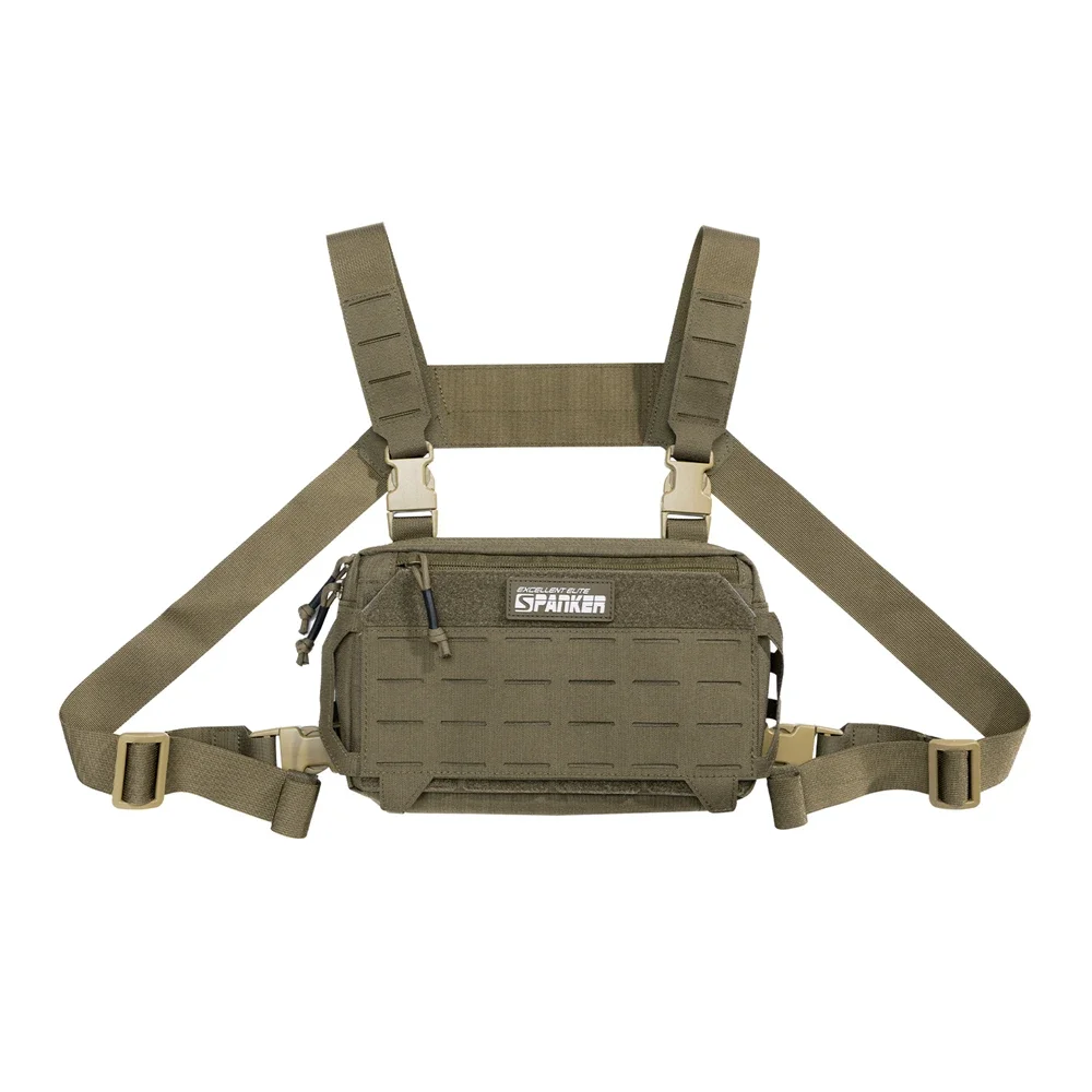 Tatcical Chest Rig Pouch Men's Functional Vest Bag Survival Army CAMO Molle System Kit Bag Backpack Locomotive Backpack: SKY BLUE