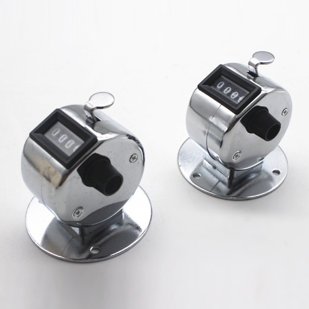 4 Digit Counters Mechanical Counter Manual Clicking Hand Counter Sports Running Kicking Tally Clicker Portable Press Counters