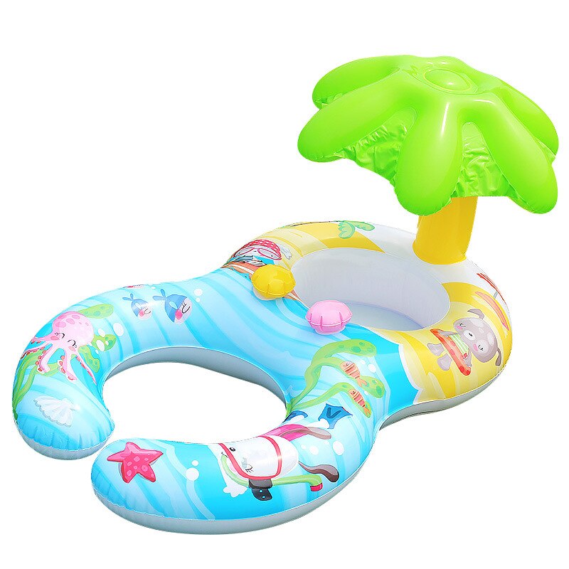Anneau de natation Portable pour bébé, avec sous-ombrage, pour mère et enfant, anneau de sécurité gonflable: 7