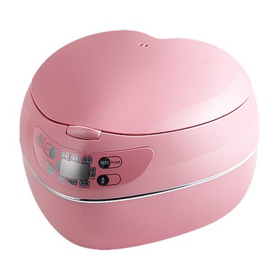 Cuiseur de riz intelligent en forme de cœur, Mini marmite électrique pour 1-2-3-4 personnes: Rose