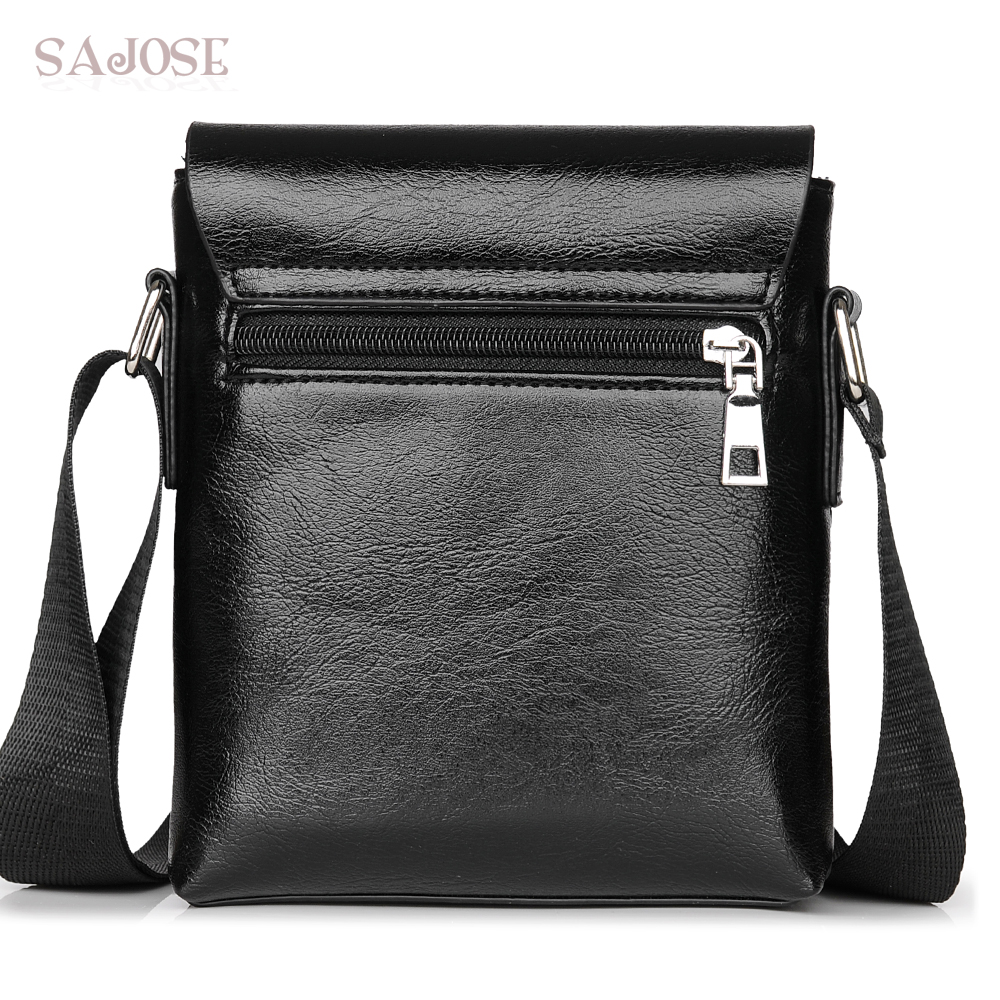 Mannen Crossbody Bag Mode Lederen Schoudertas Toevallige Zwarte Hand tas Voor Telefoon Reizen
