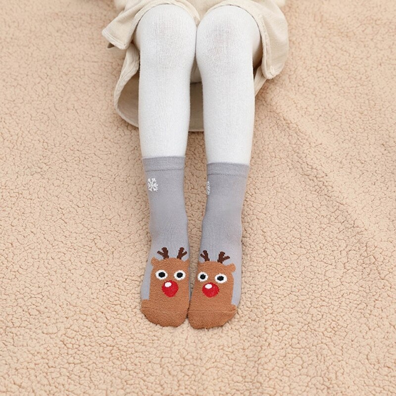 Neue 6 Paare Weihnachten freundlicher Strümpfe Mittel Rohr freundlicher Weihnachten Winter warm Sox Socken