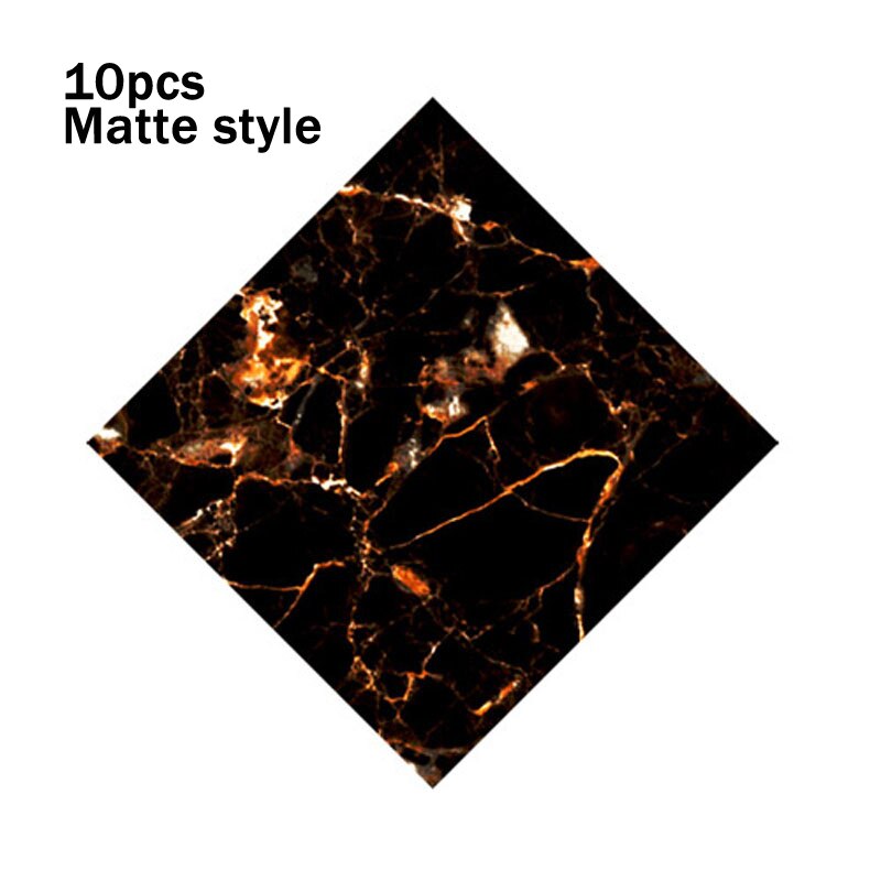 10Pcs 8cm Floor Tiles Diagonal Wall Stickers Desk Decoration Art Mural Decals Bathroom Waist Line Matte Waterproof PVC Stickers: DJ-007