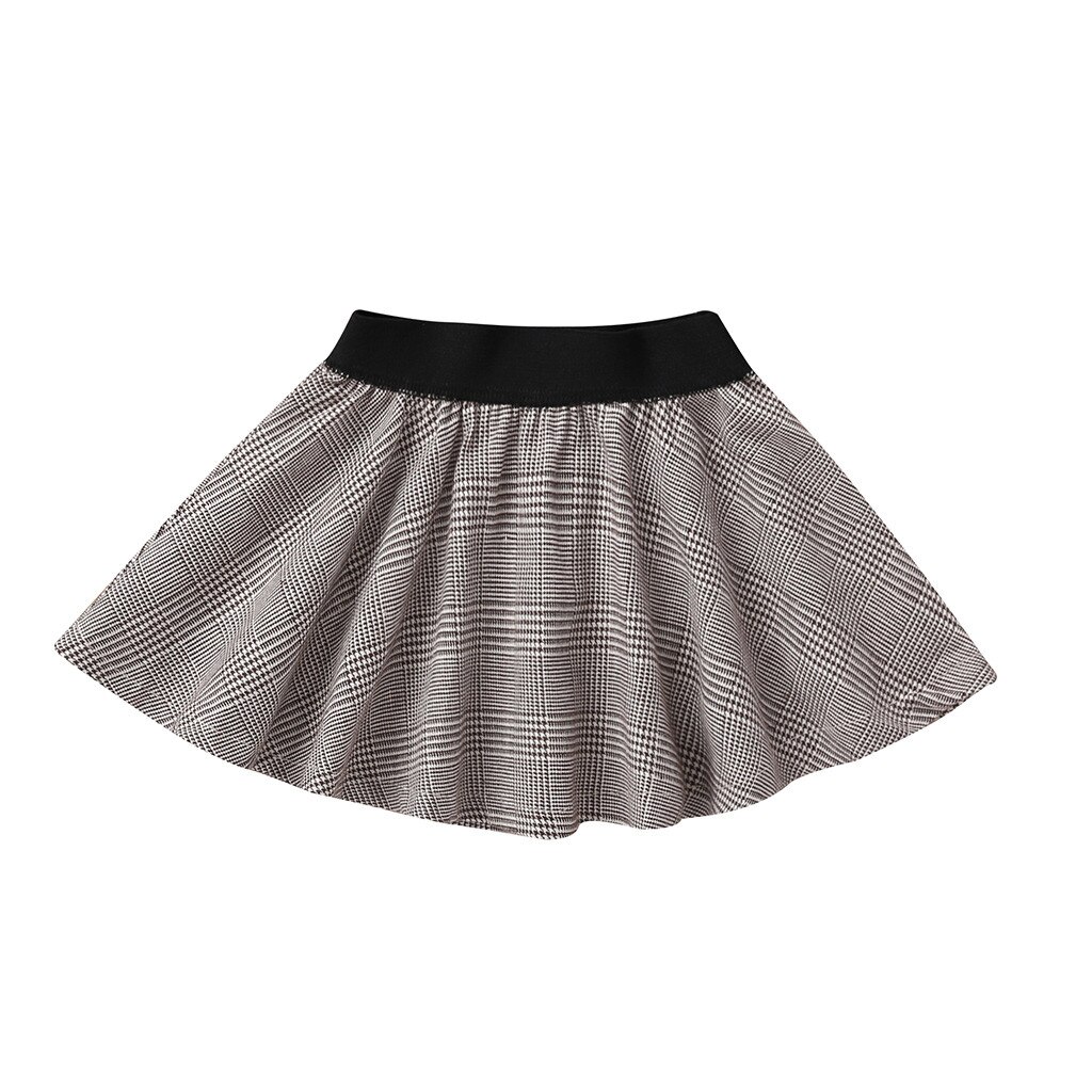 2022 nuove ragazze gonne scozzesi primavera autunno bambini gonne a pieghe Bottoming bambini Plaid principessa moda Pettiskirt: 9-12 M