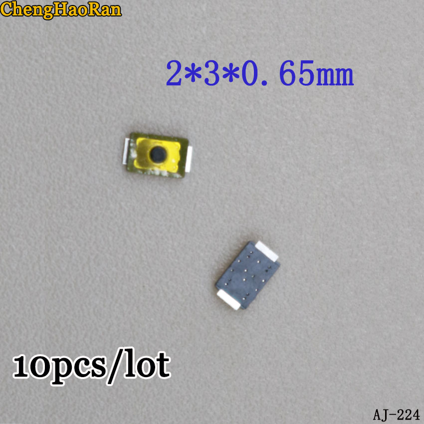 ChengHaoRan 2*3*0.65MM mini ultra kleine film knop knop 2x3 tact switch patch twee voeten pot stuk voor mobiele telefoon