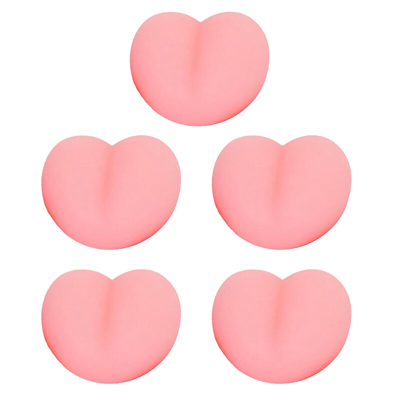 Giocattolo Squishy carino Mochi spremere giocattoli Antistress per bambini morbido appiccicoso giocattolo Antistress regalo per bambini pollo giallo: Pink ass(5pc)