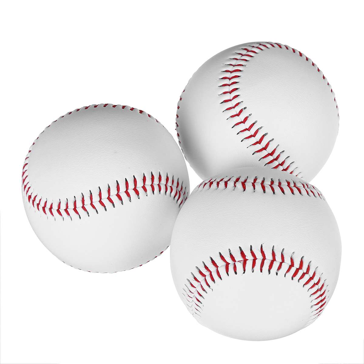 6 Piece 2.75" White Base Ball Baseball Practice Trainning Softball Sport Team Game .