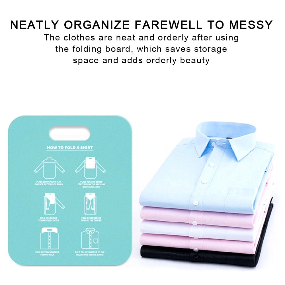 Clothes Folding Board T Shirts Folder Easy and Fast for Kid To Fold Clothes Folding Boards Laundry Folders Garment Board Plastic