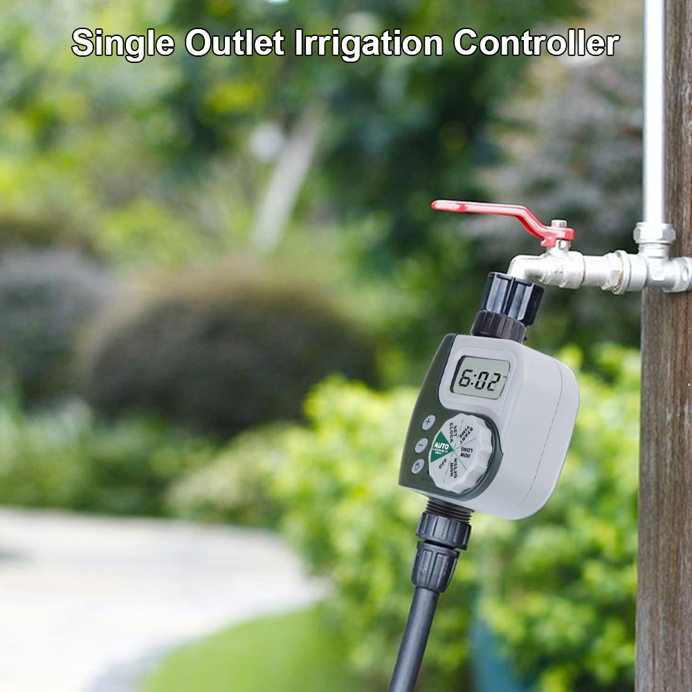 ​Automatic Dial Controller LCD Screen Irrigation Timer Garden Watering Timer Digital Clock Multiple Program Intelligent