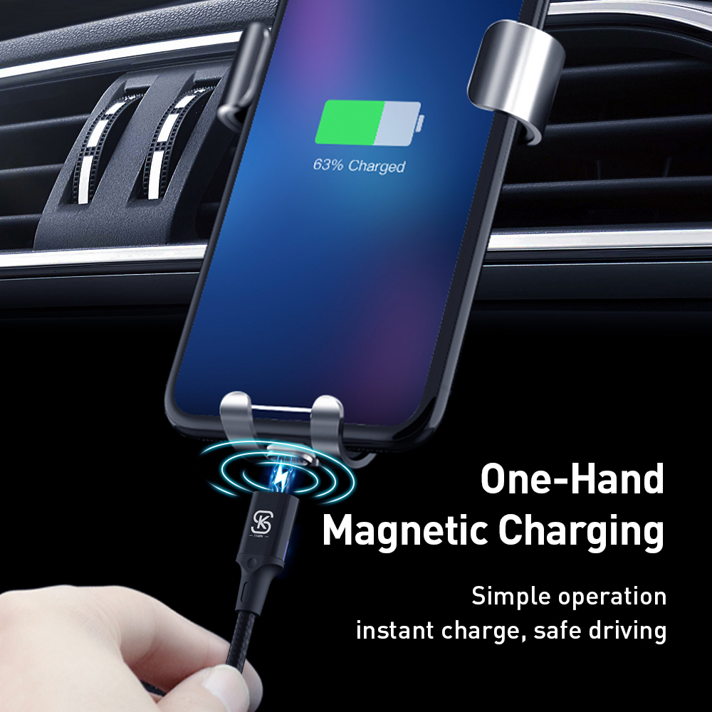 SIKAI 11 Gen 5A Magnetic Cable for iPhone Xiaomi Oppo Fast Charging USB Cable Magnetic Charger Wire Cord for Samsung Huawei